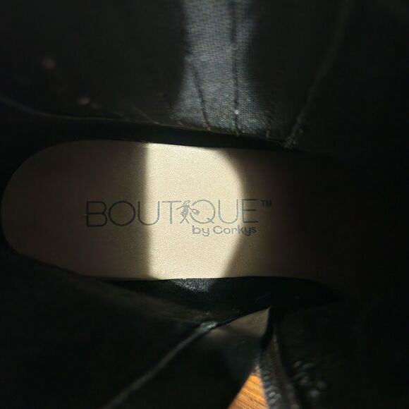 Boutique By Corkys Starboard Ankle Boot Gray Metallic Heel Western Size 10 - Picture 11 of 12